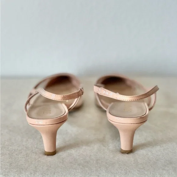 Pre-Owned Stuart Weitzman Women's Pink Poudre Mondrian 50 Slingback Pumps - Picture 5 of 5